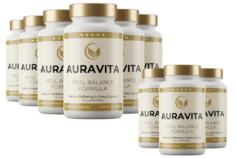 Auravita + BioCatalizador N7 - 6 Frascos.